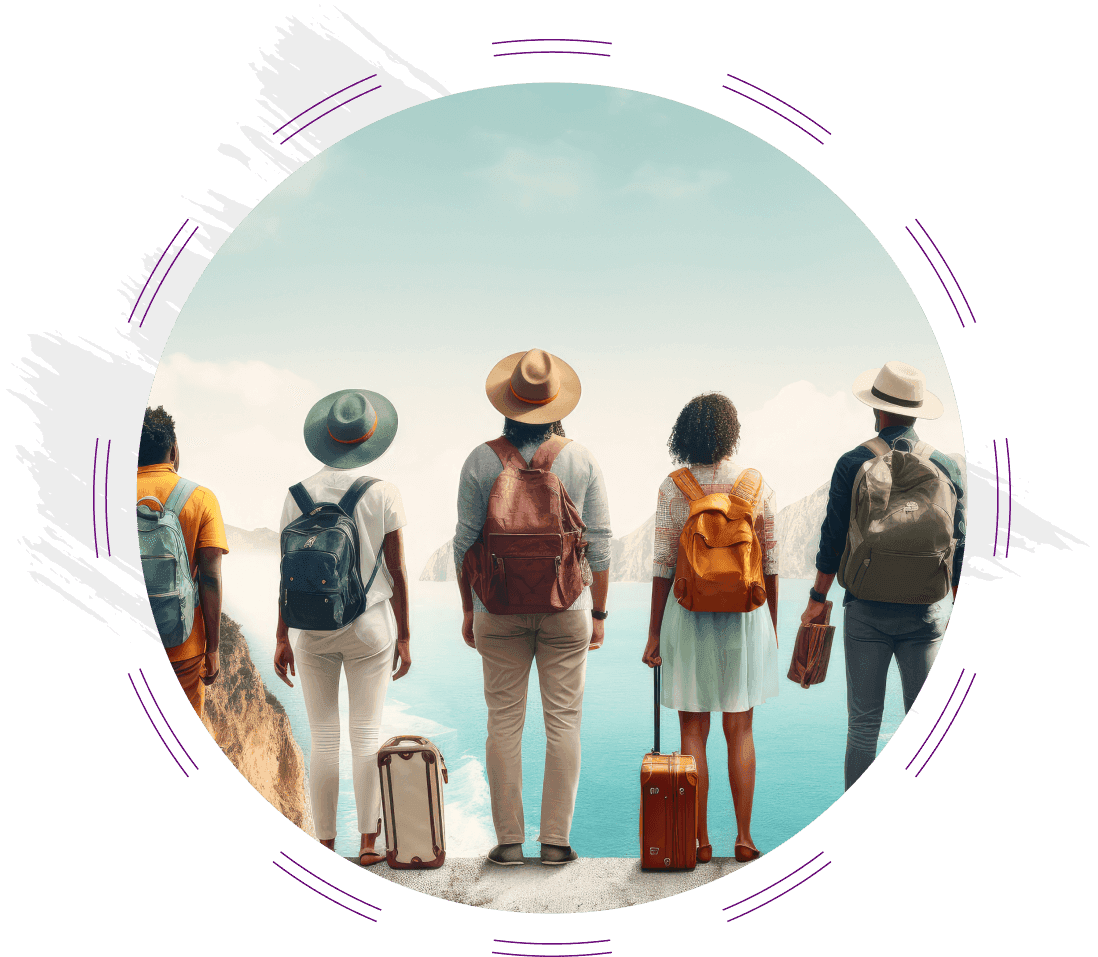 People going on a journey