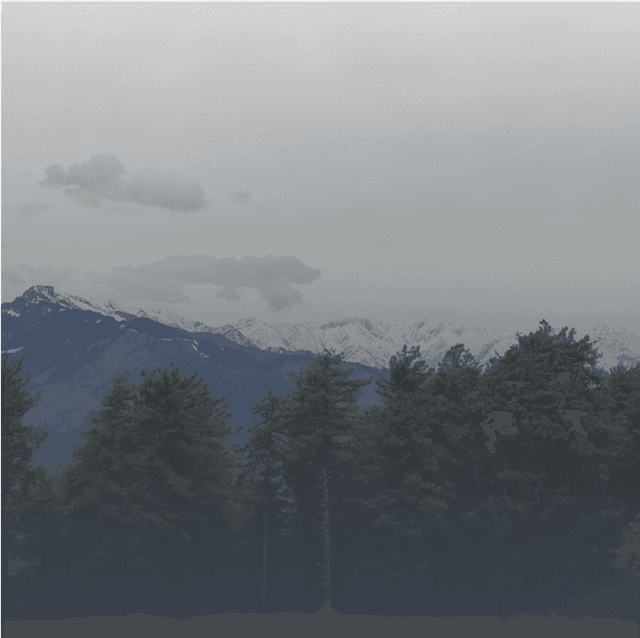 View of the mountains